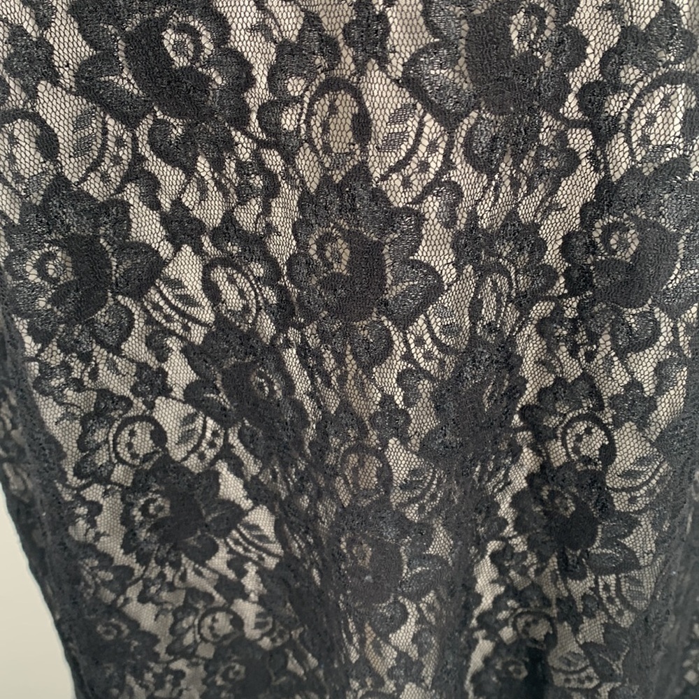 INC Black Plus Size Lace Blouse Size 1X - Picture 7 of 9